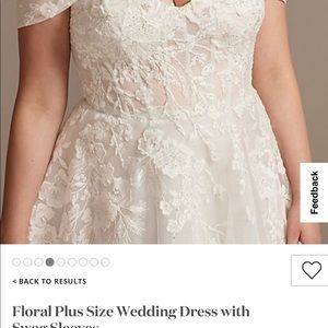 David’s Bridal Galina Collection Plus Size 20 Wedding Dress
